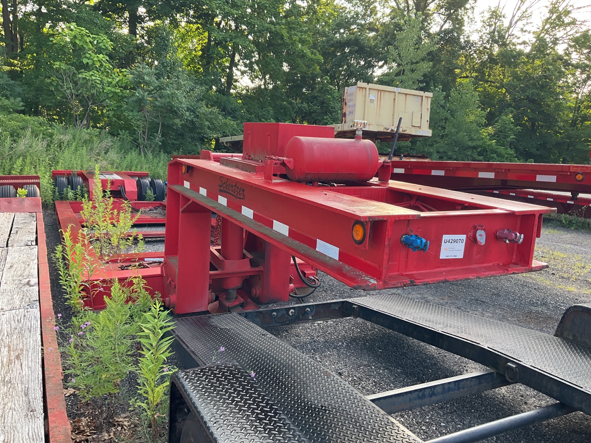 1979 Schertzer LO25TMOD2A 24 ft T/A Removable Gooseneck Lowboy Trailer