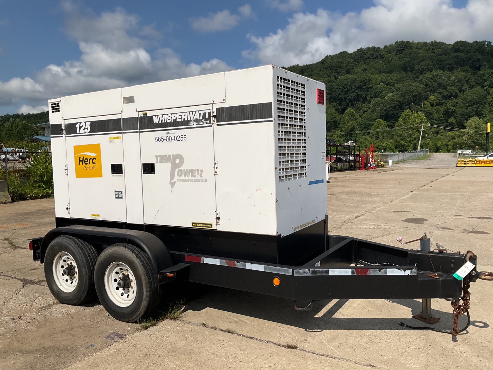 2005 Multiquip DCA-125USJ Mobile Gen Set on 2011 T/A Trailer