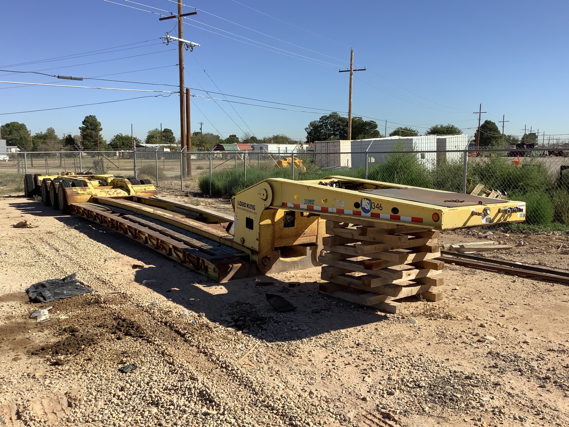 2006 Load King Quad/A Single Drop Removable Gooseneck Lowboy Trailer