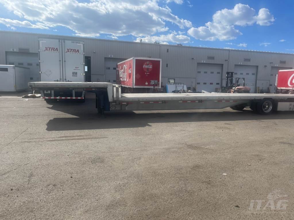 2016 Benson 53ft Drop Deck Trailer - All Aluminum, Aluminum Floor, Spread Axle, Toolboxes, Load Scal