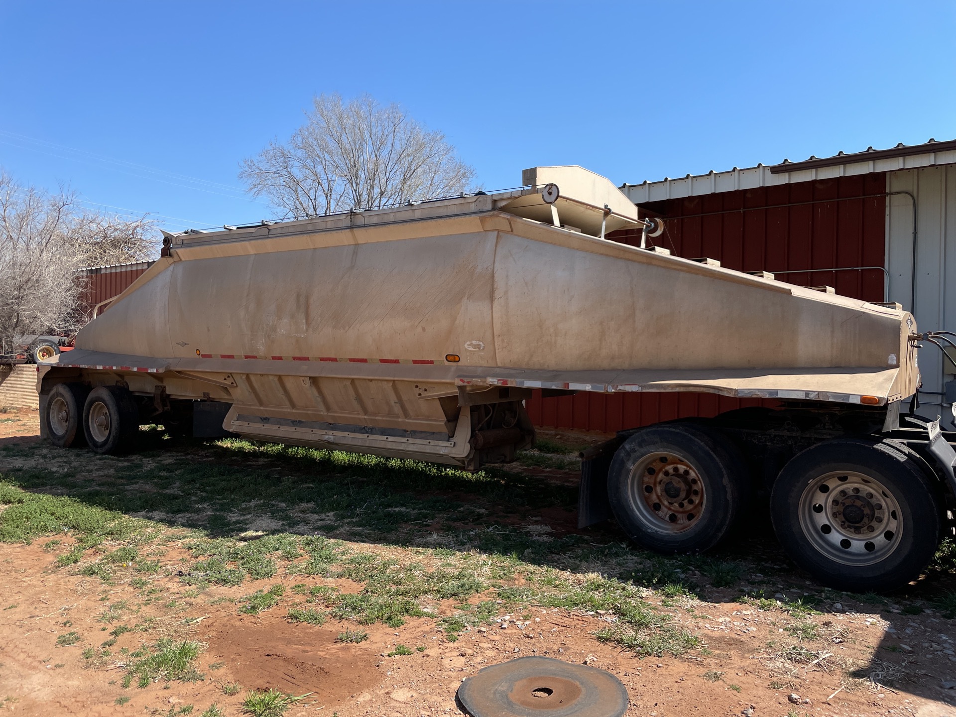 1993 Beall BABDS-24-1 T/A Aluminum Belly Dump Trailer