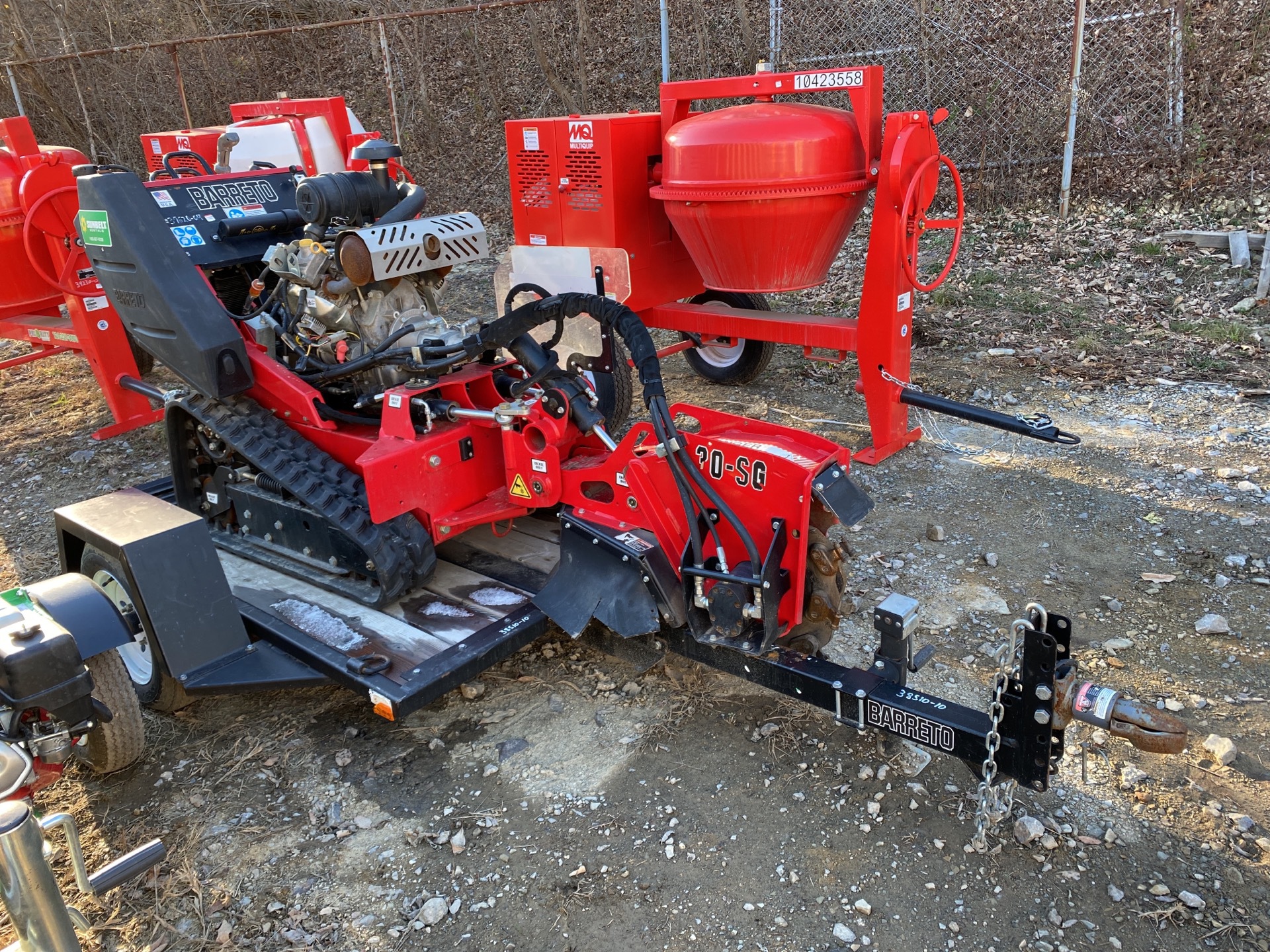 2020 Barreto 30-SG Walk-Behind Stump Grinder with Barreto Trailer