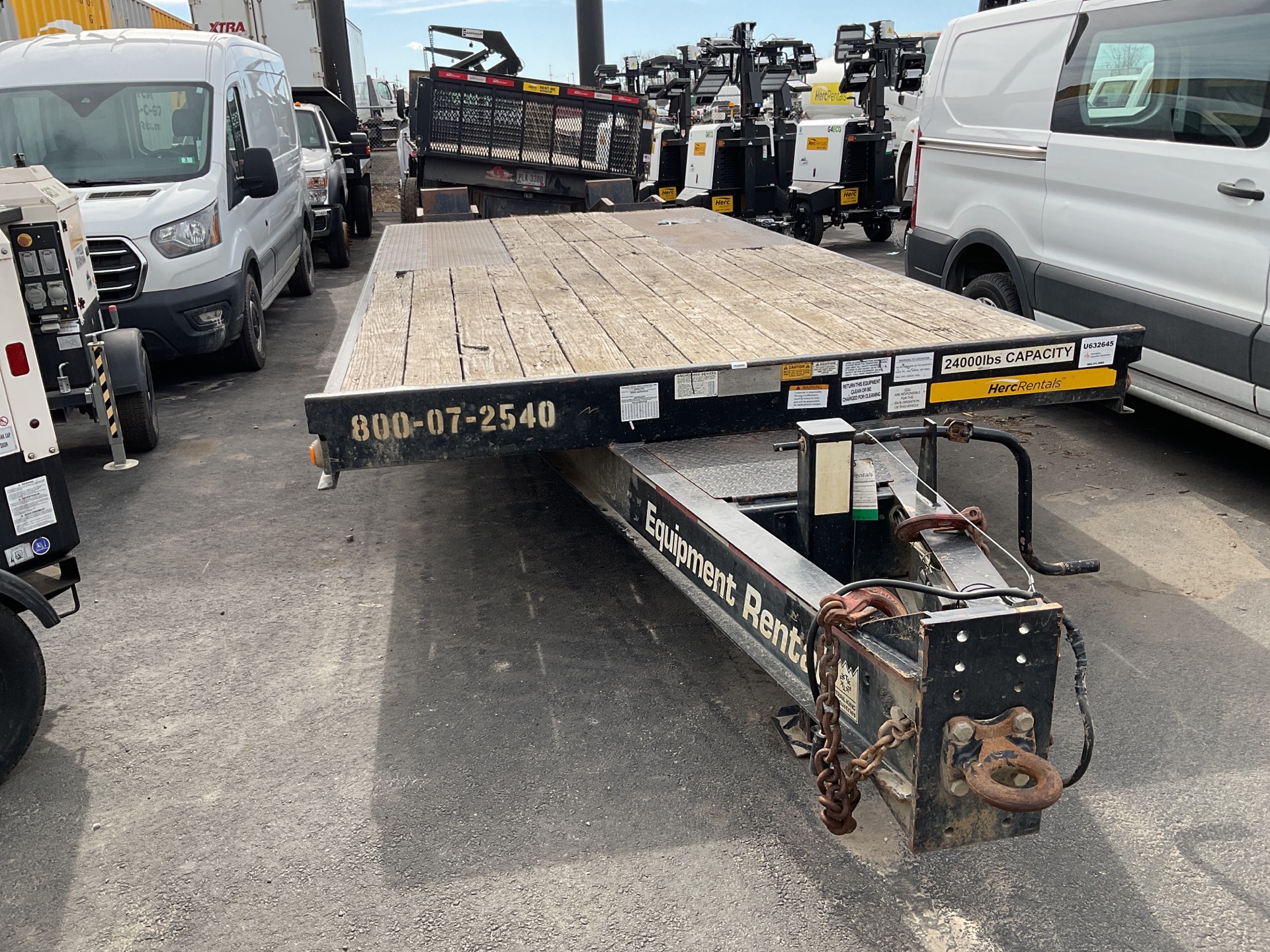 2016 Trail King TK24LP T/A Equipment Trailer