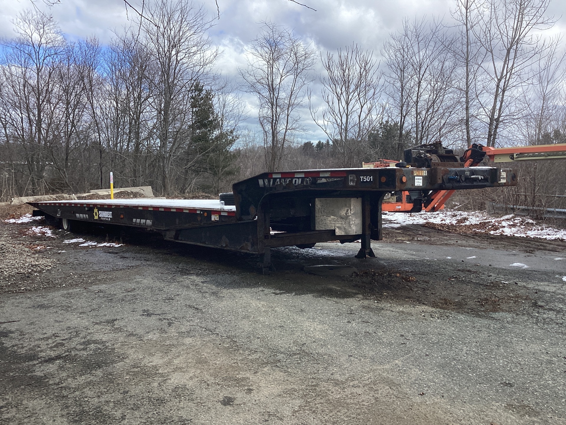 2012 Landoll 440B 50 ft T/A Sliding Axle Trailer
