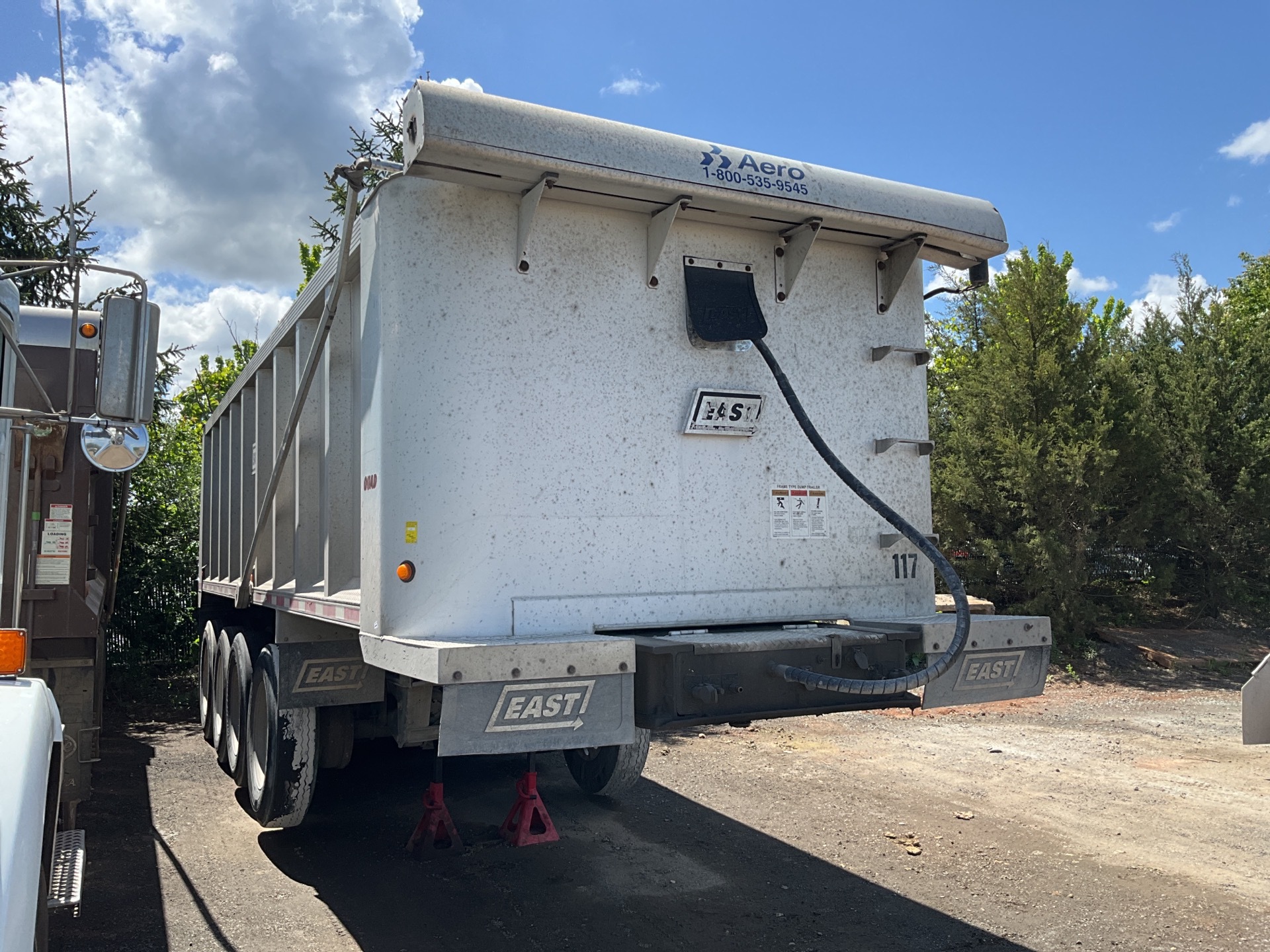 2008 East 28 ft Quad/A End Dump Trailer