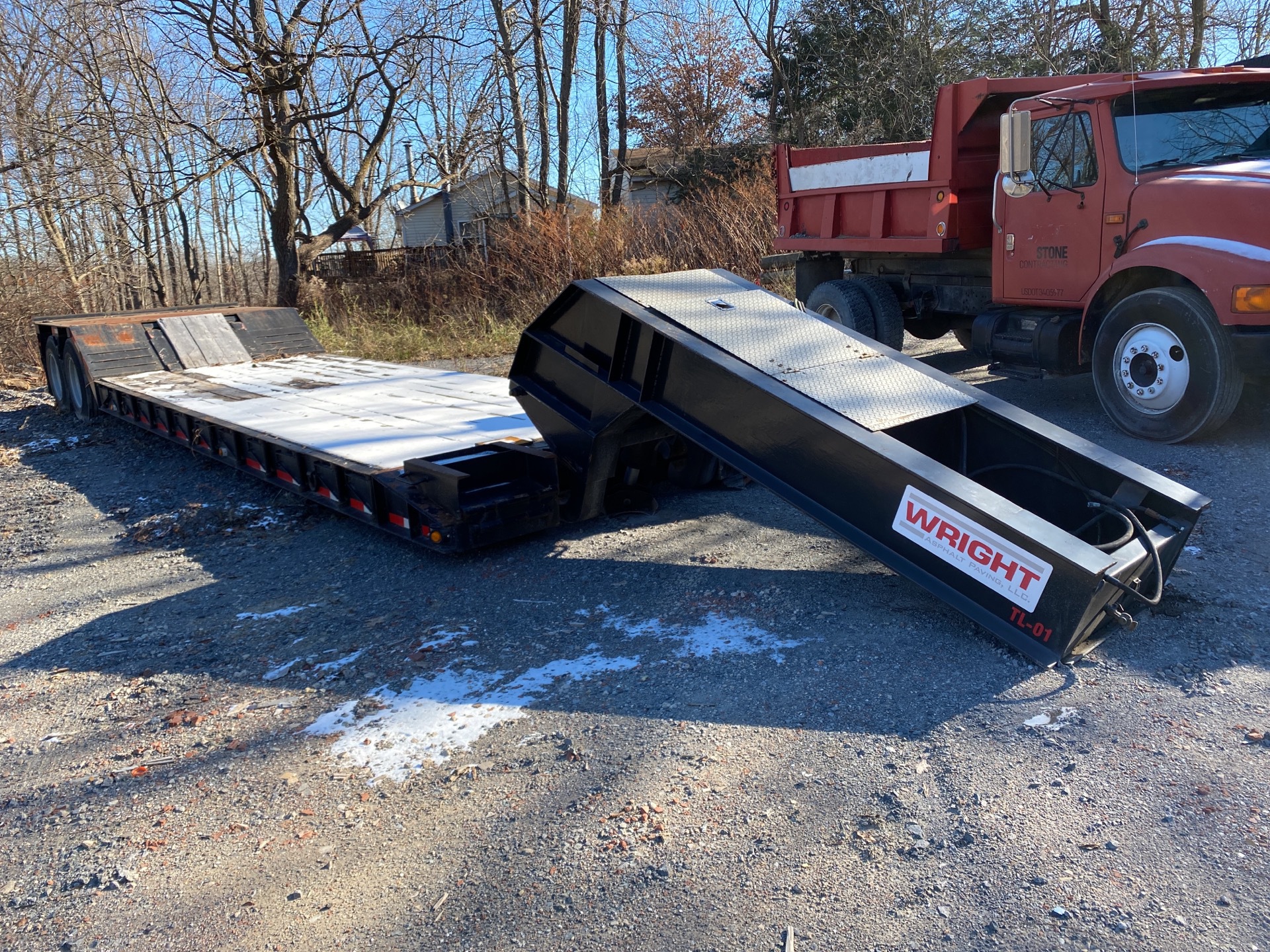 1999 Witzco 42 ft T/A Removable Gooseneck Lowboy Trailer