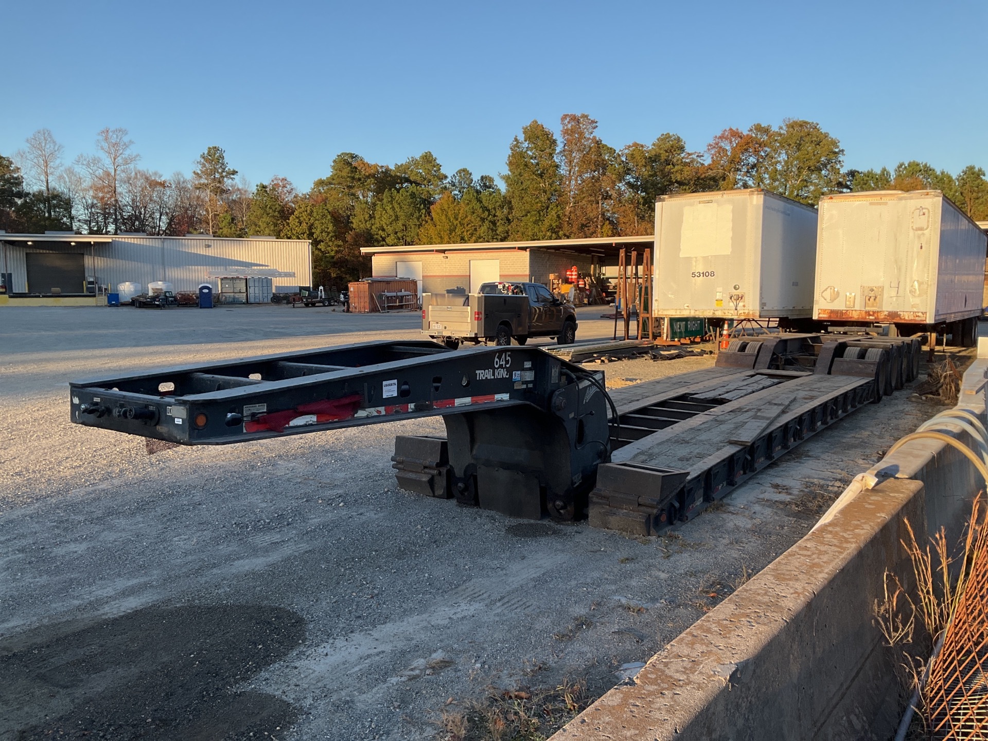 2008 Trail King TK110HDG Tri/A Removable Gooseneck Lowboy Trailer