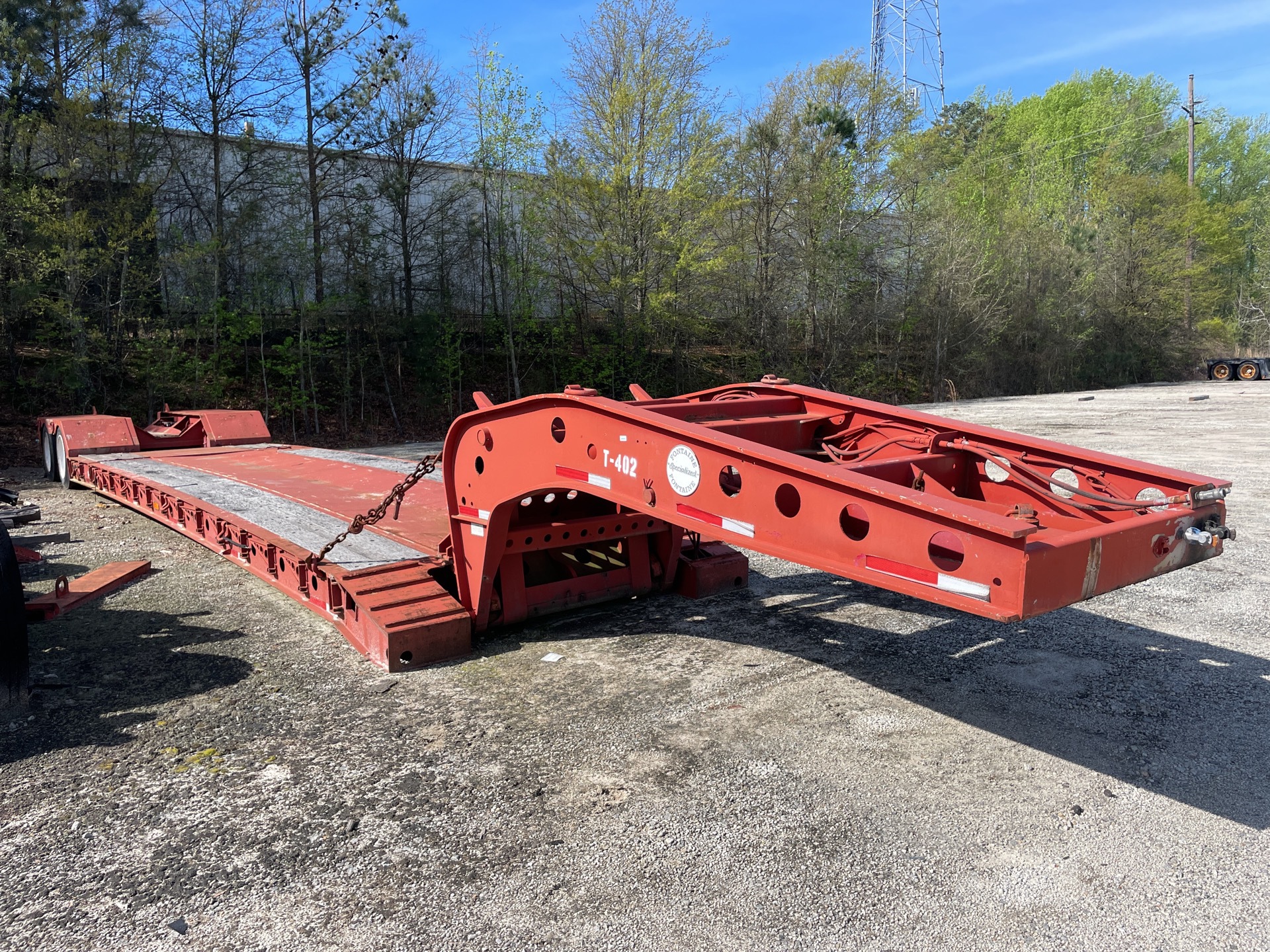 1998 Fontaine Specialized 353NGB XT1C 35 ton T/A Removable Gooseneck Lowboy Trailer