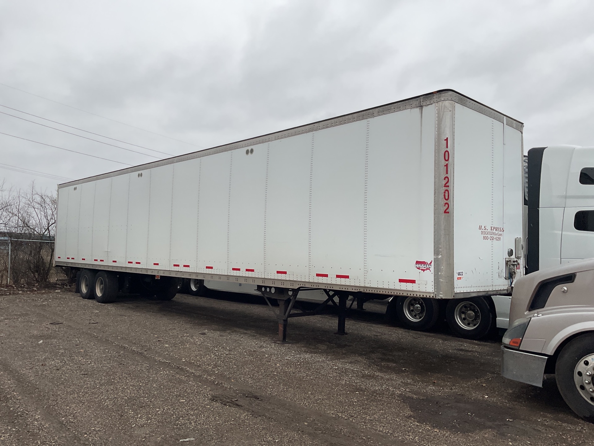 2011 Wabash 53 ft T/A Van Trailer