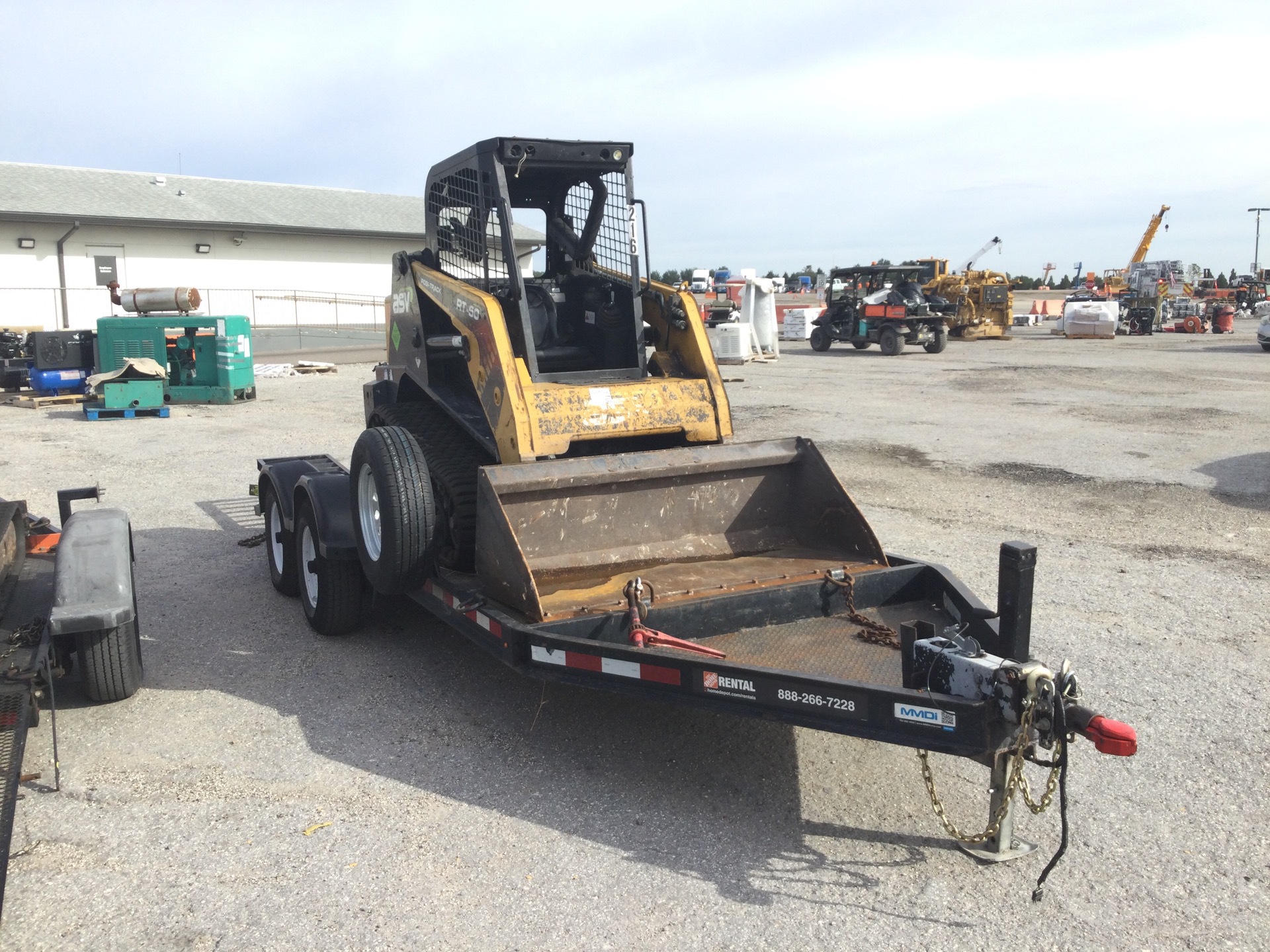 2018 ASV RT50 Compact Track Loader w/2018 MMDI T/A Trailer
