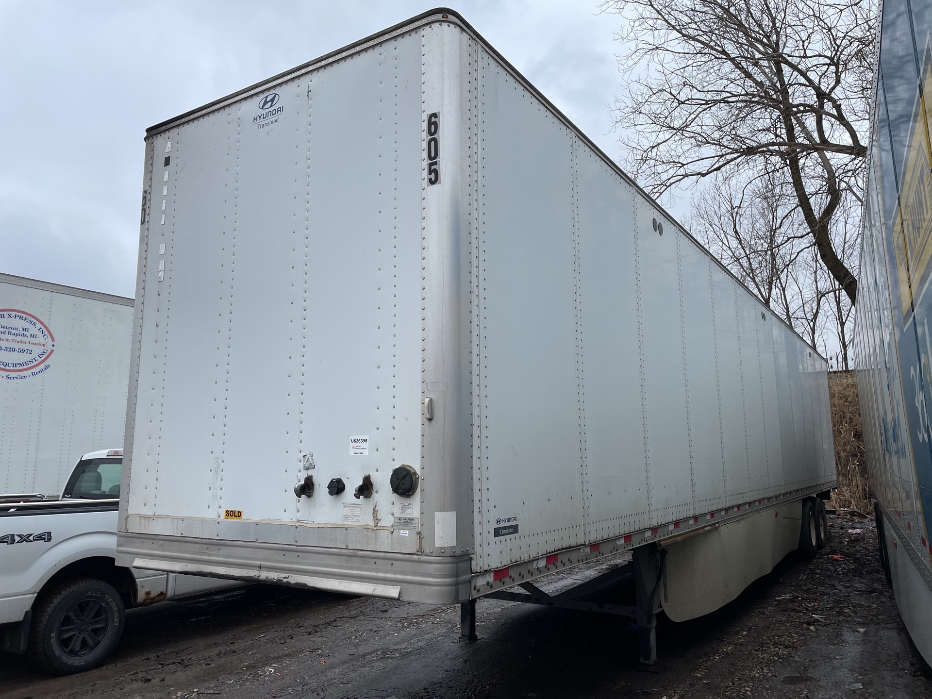 2017 Hyundai VI2530152-AJS 53 ft x 102 in T/A Van Trailer