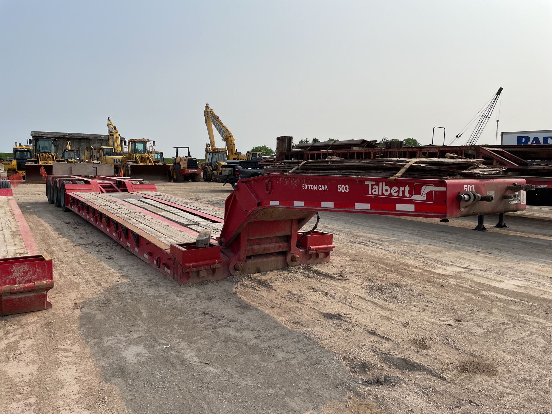 1999 Talbert T3DW-511E-HRG-1-T1 50 ton Tri/A Removable Gooseneck Lowboy Trailer