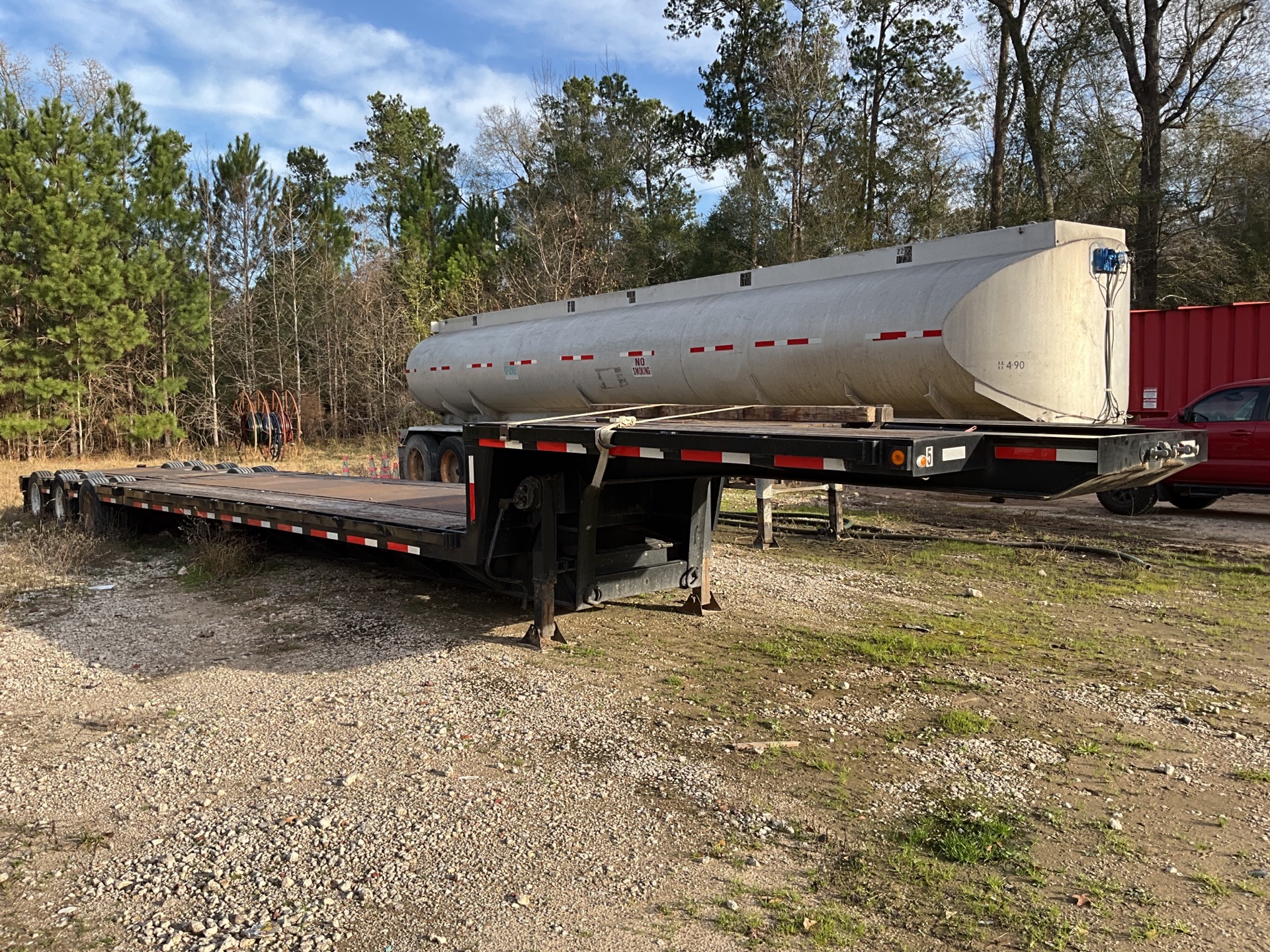 1995 Trail King TK80ES-483 48 ft Tri/A Extendable Step Deck Trailer