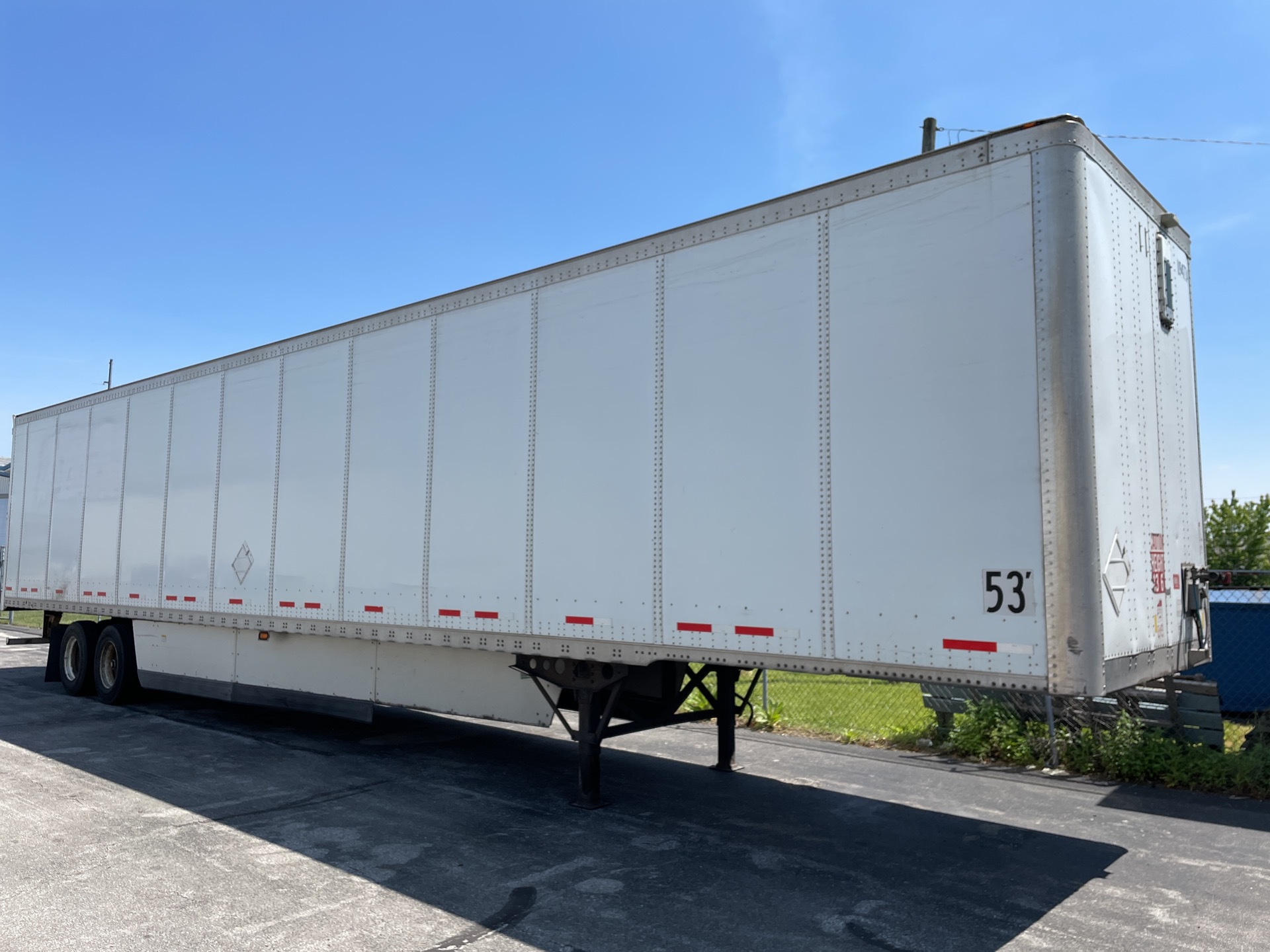 2012 Wabash  53 ft x 102 in T/A Van Trailer