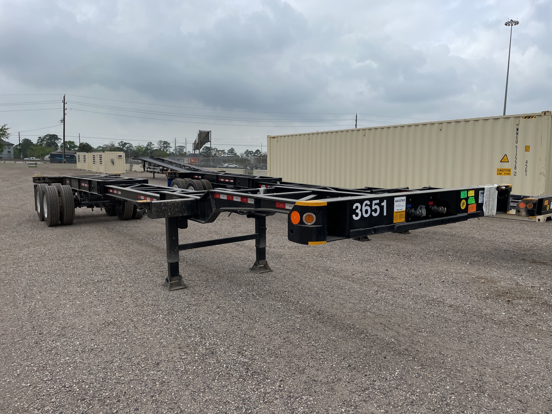 2023 Atro T/A Extendable 20 ft -40 ft Container Trailer (Unused)