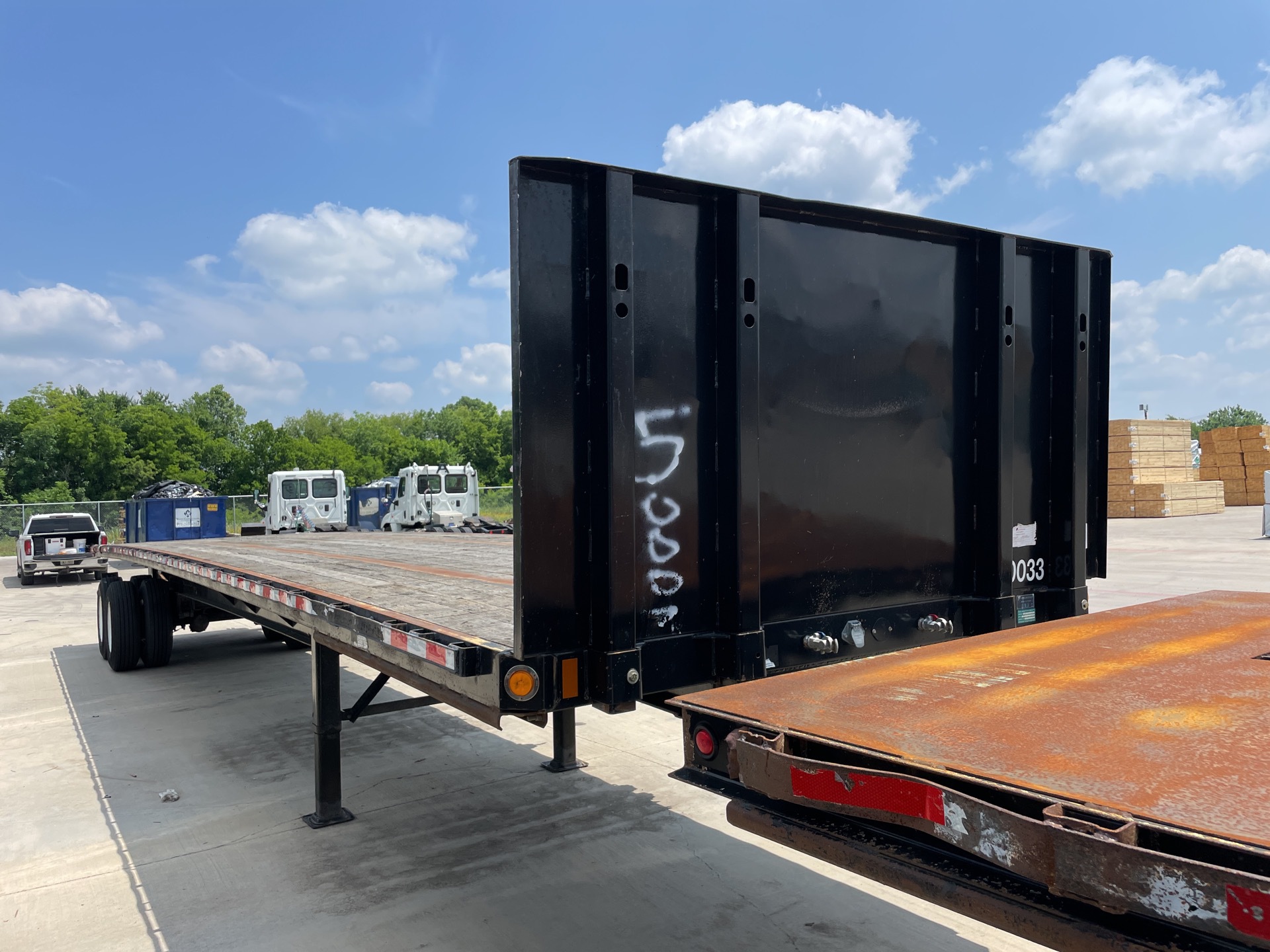 2014 Fontaine HAVSF42SST 45 ft T/A Flatbed Trailer