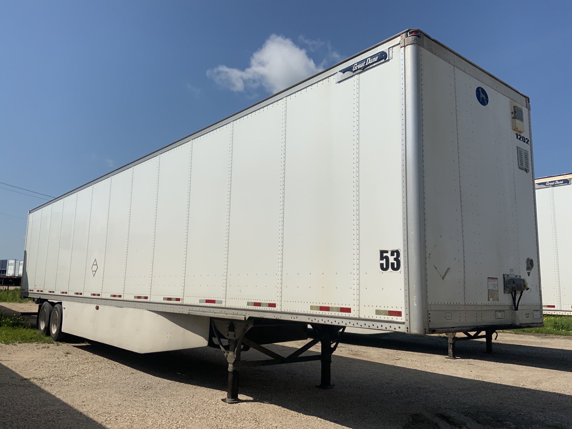 2012 Great Dane 53 ft T/A Van Trailer