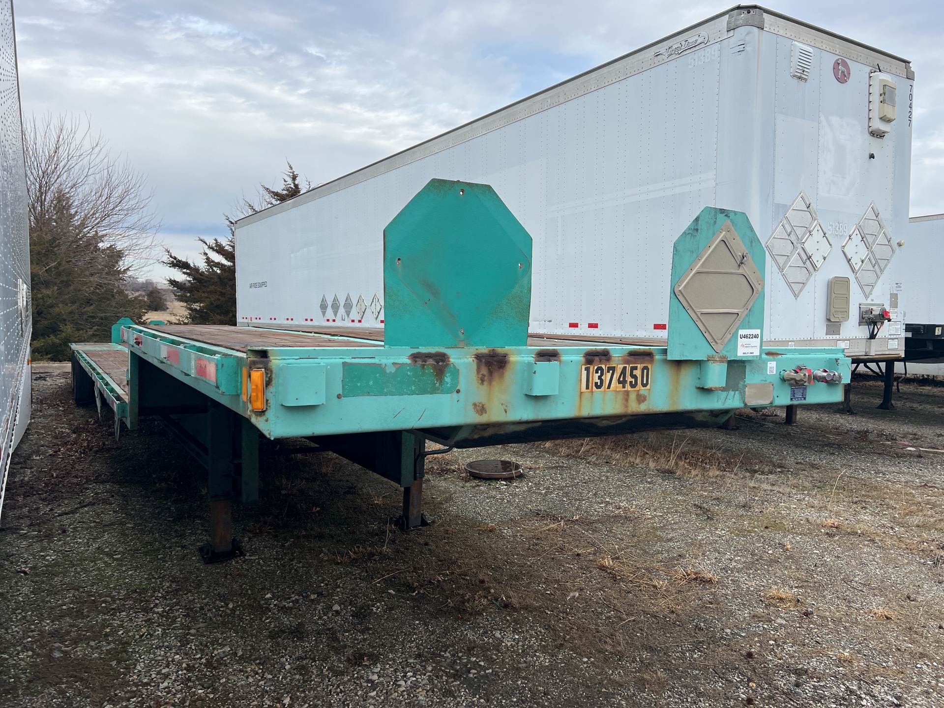 1995 Fruehauf 48 ft T/A Step Deck Trailer