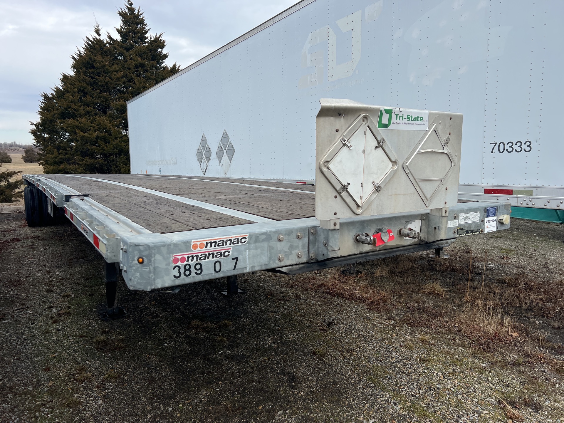 2012 Manac 48 ft T/A Flatbed Trailer
