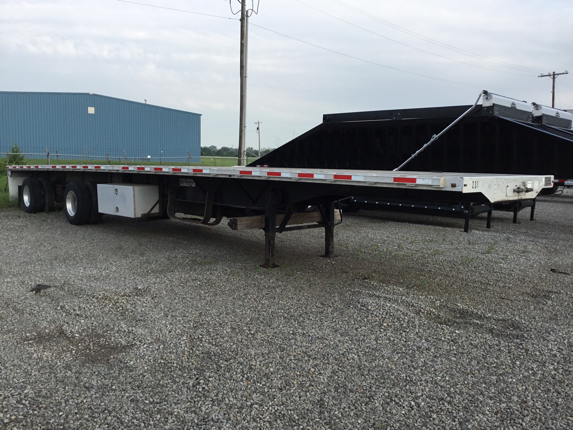 2016 Transcraft 48 ft T/A Spread Axle Flatbed Trailer