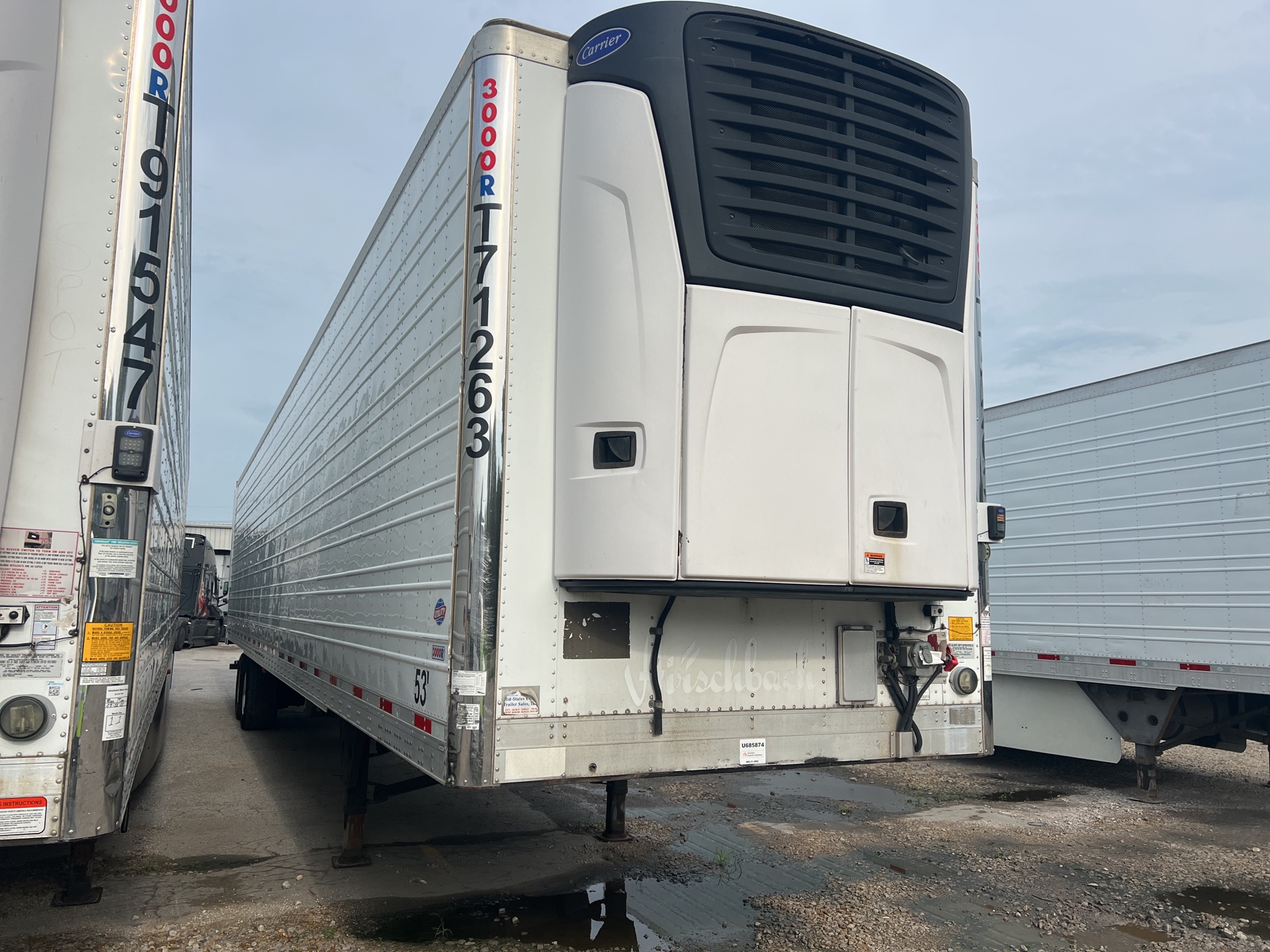 2017 Utility VS2RA 53 ft x 102 in T/A Refrigerated Trailer